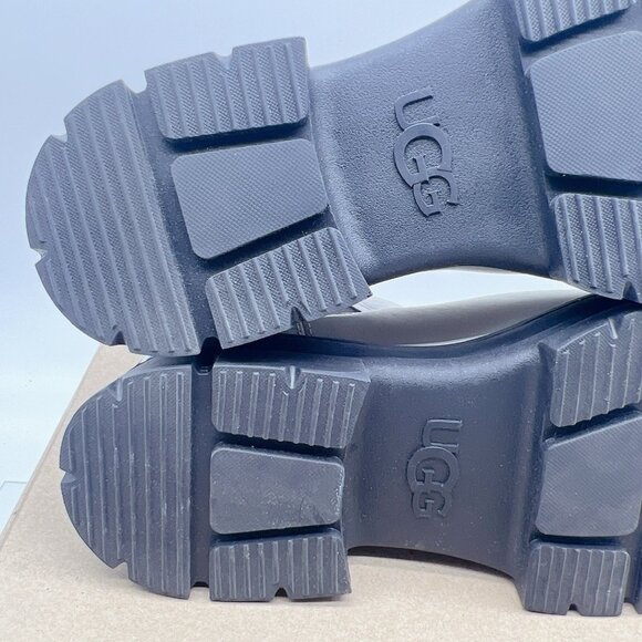 UGG ASHTON CHELSEA BOOTS Platform Waterproof Pull-on WHITE LEATHER WOMEN'S US 9 - Picture 10 of 12